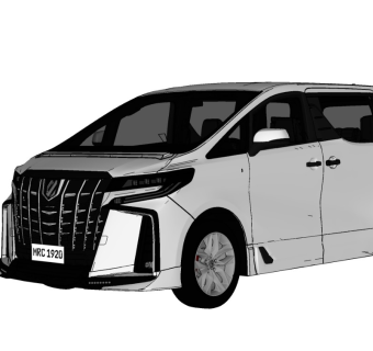 Toyota Alphard丰田埃尔法汽车精品模型